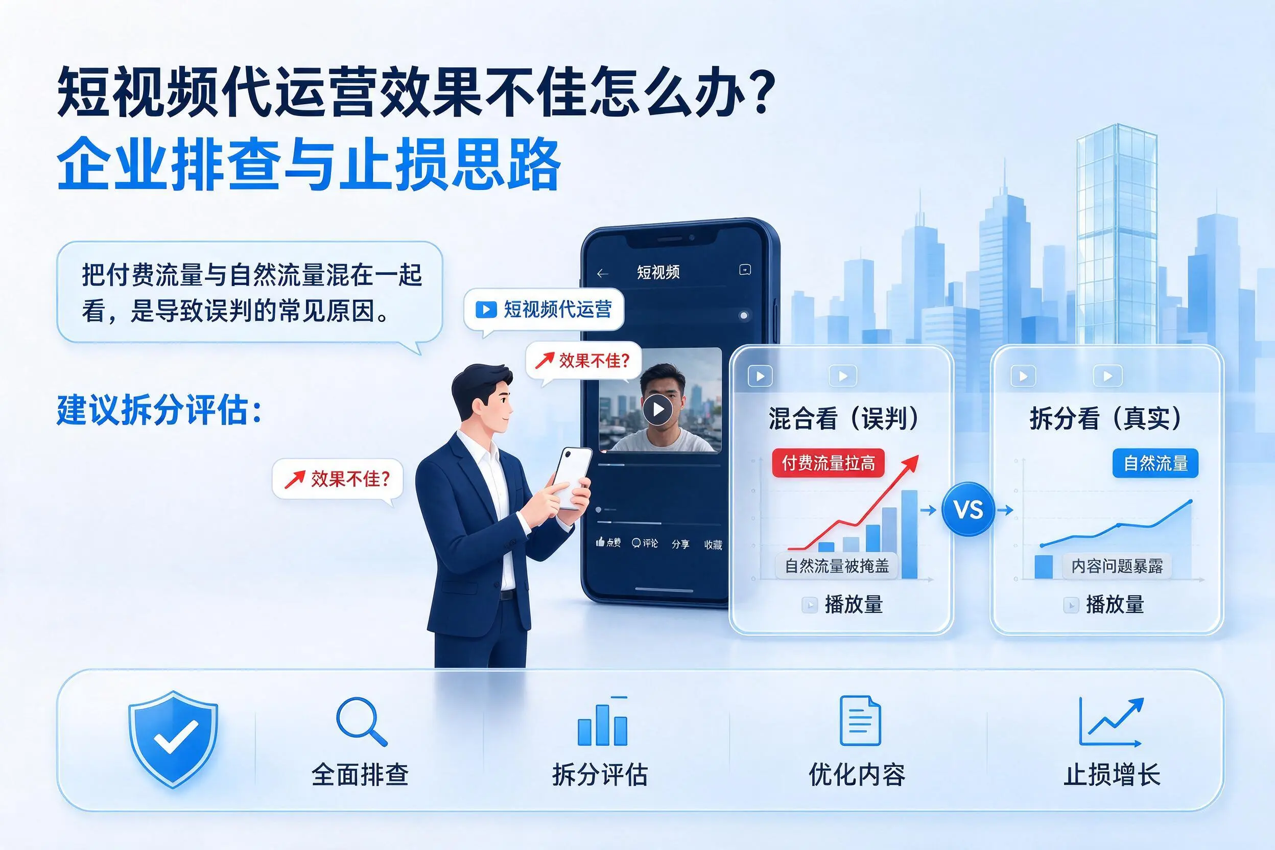 短视频代运营效果不佳怎么办？山南企业排查与止损思路