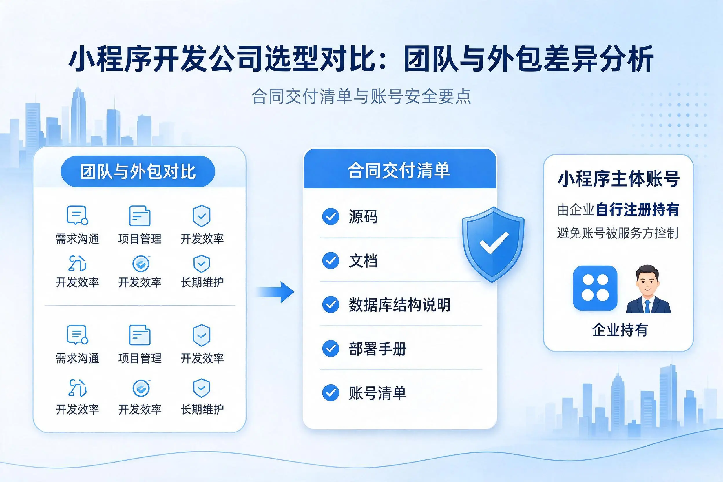 山南小程序开发公司选型对比：团队与外包差异分析