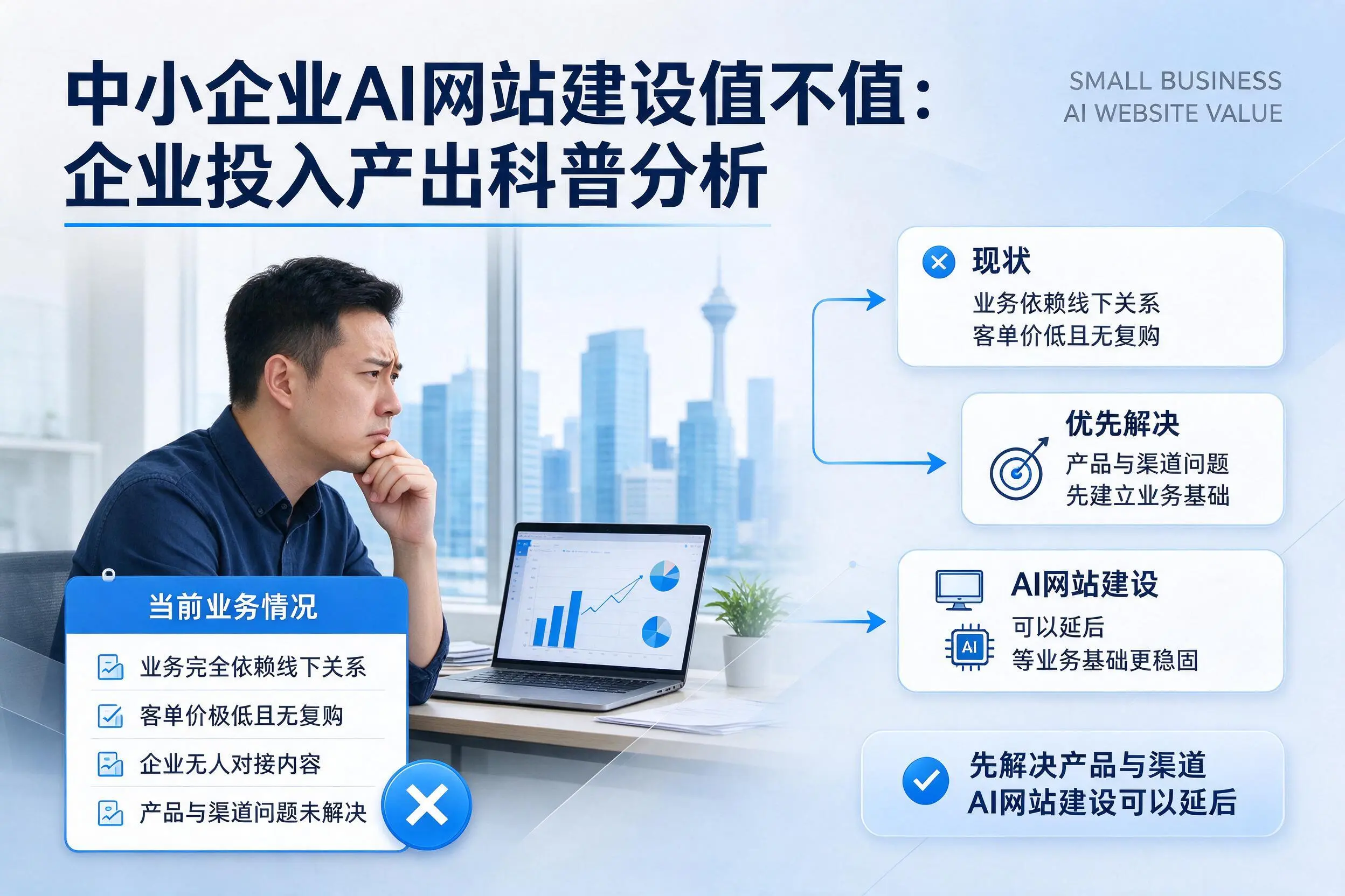 中小企业AI网站建设值不值:山南企业投入产出科普分析