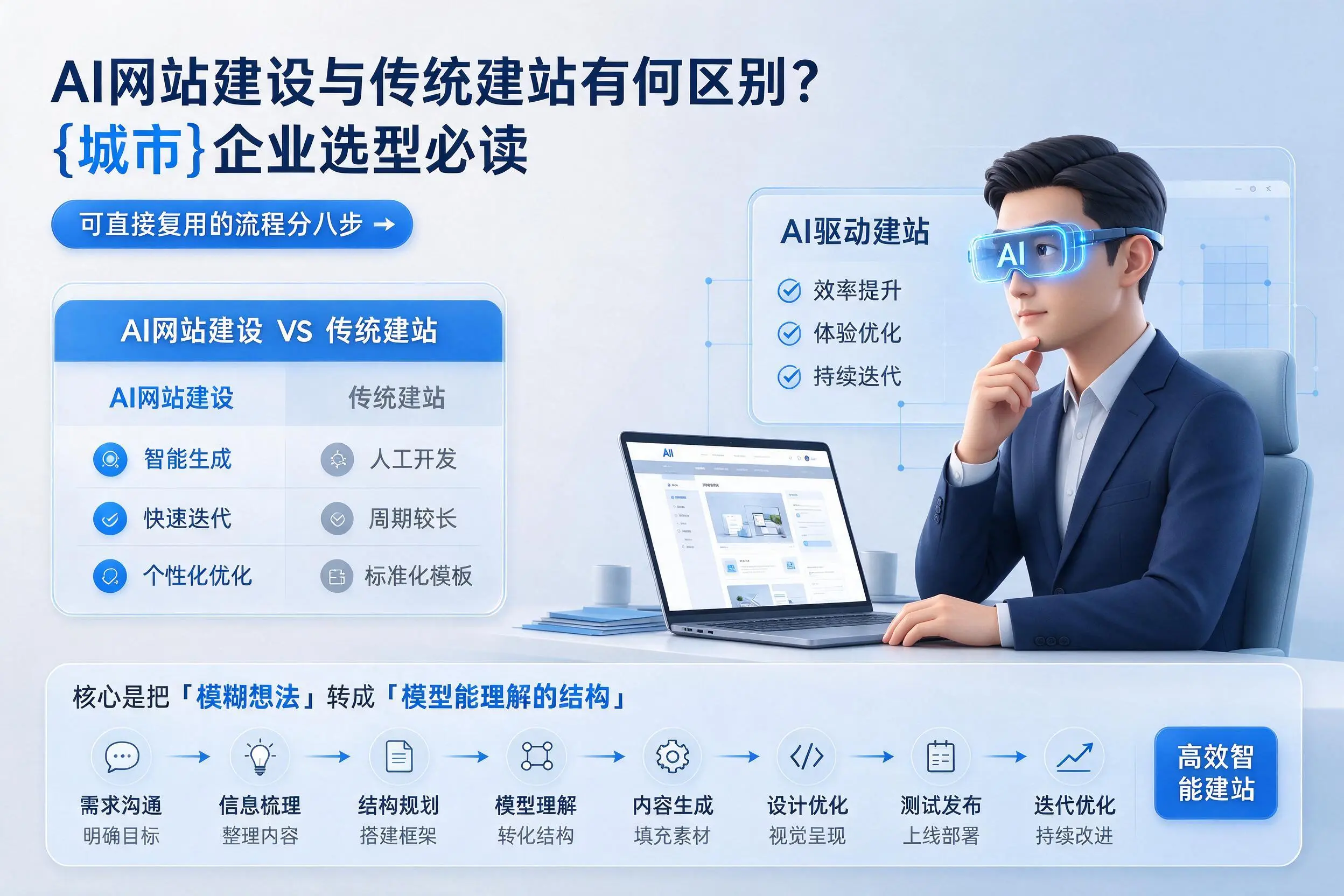 AI网站建设与传统建站有何区别？山南企业选型必读