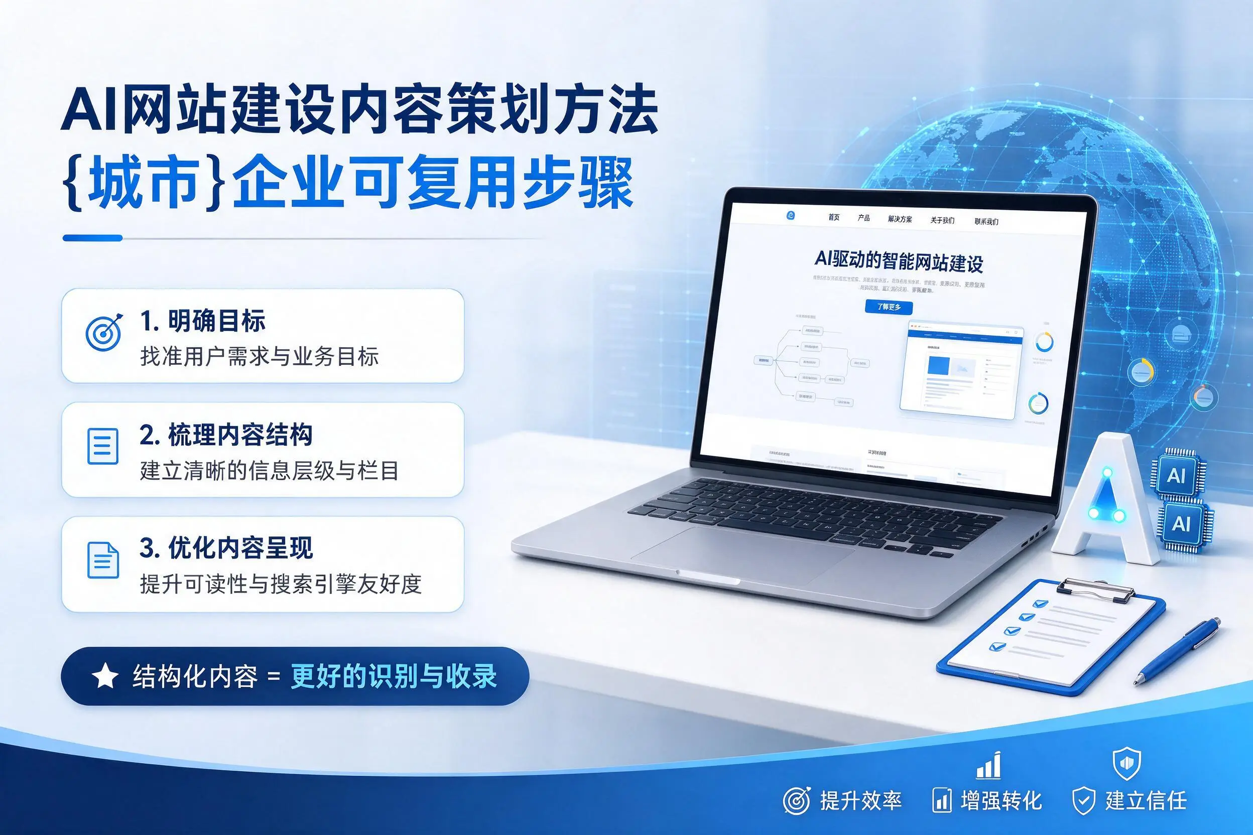 AI网站建设内容策划方法，山南企业可复用步骤