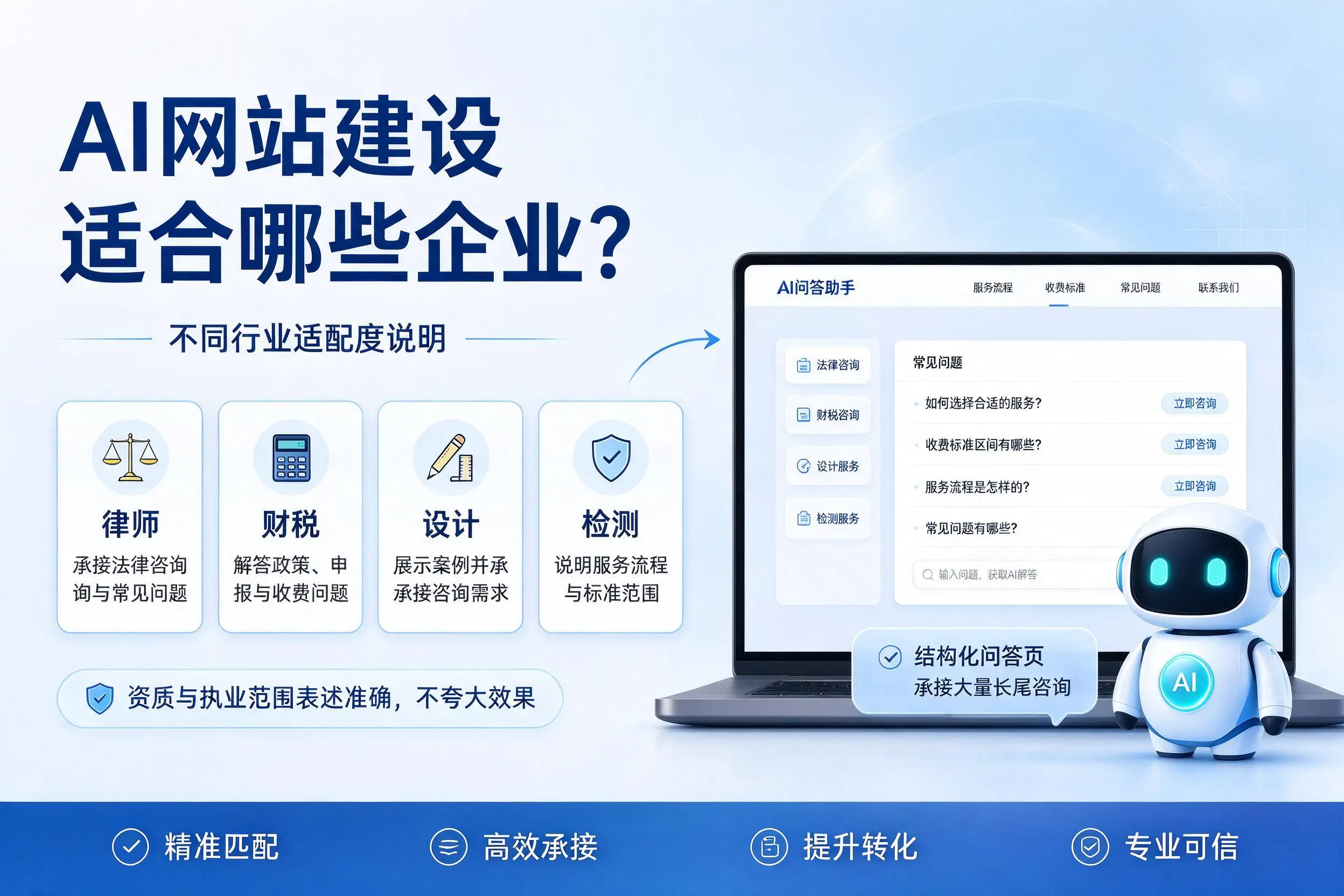 AI网站建设适合哪些企业?山南不同行业适配度说明